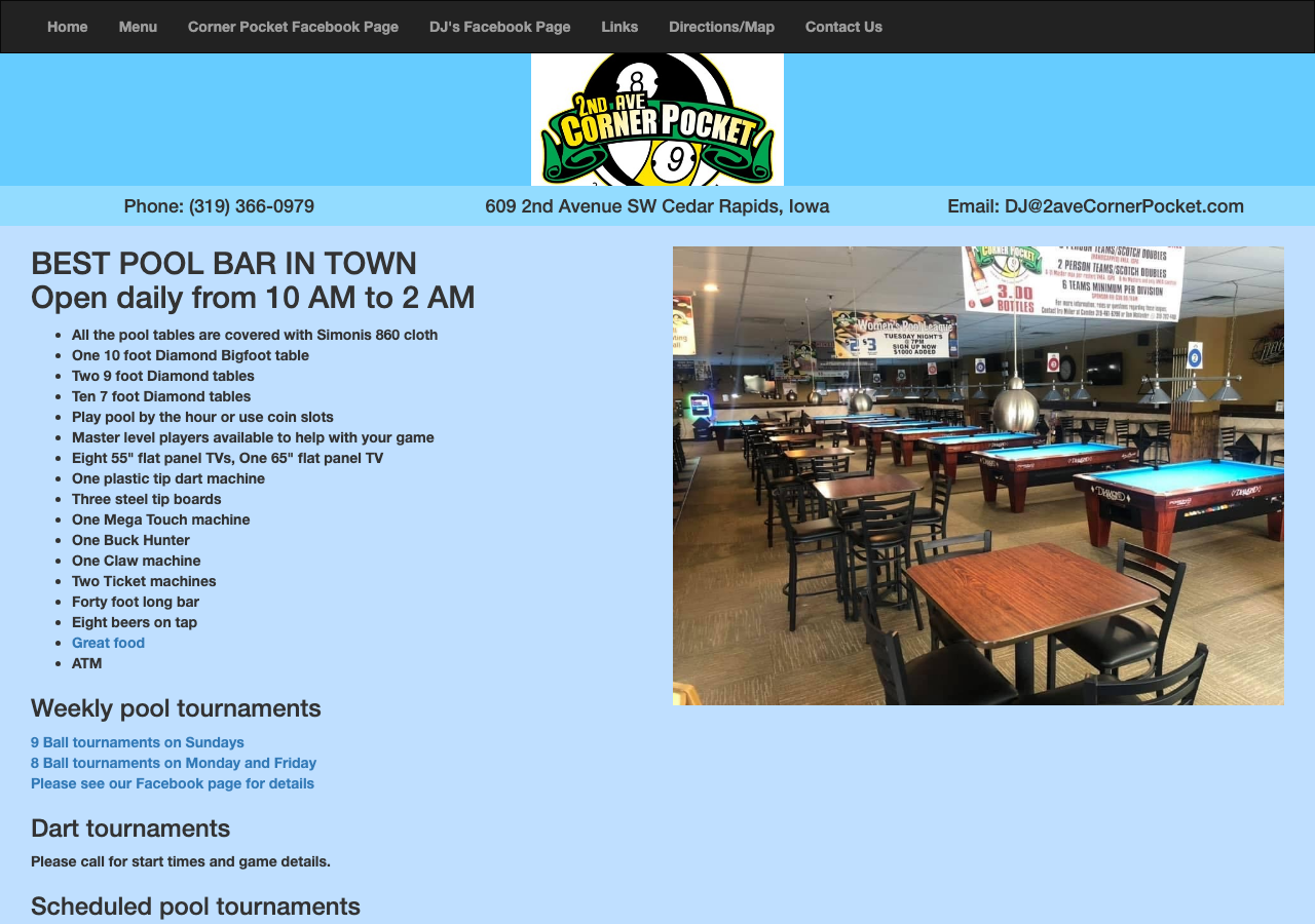 Current website screenshot