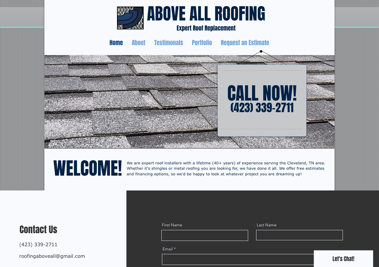 Current website screenshot