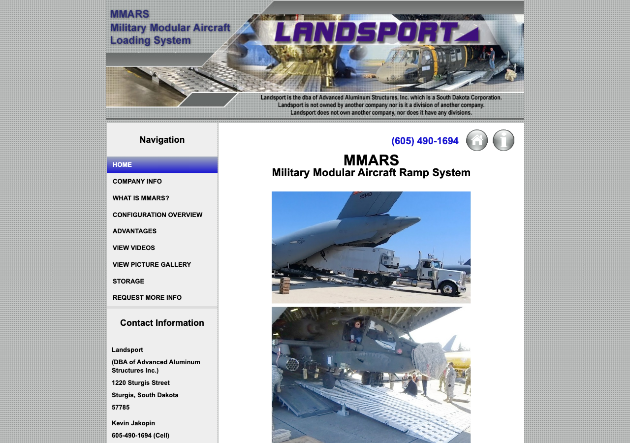 Current website screenshot