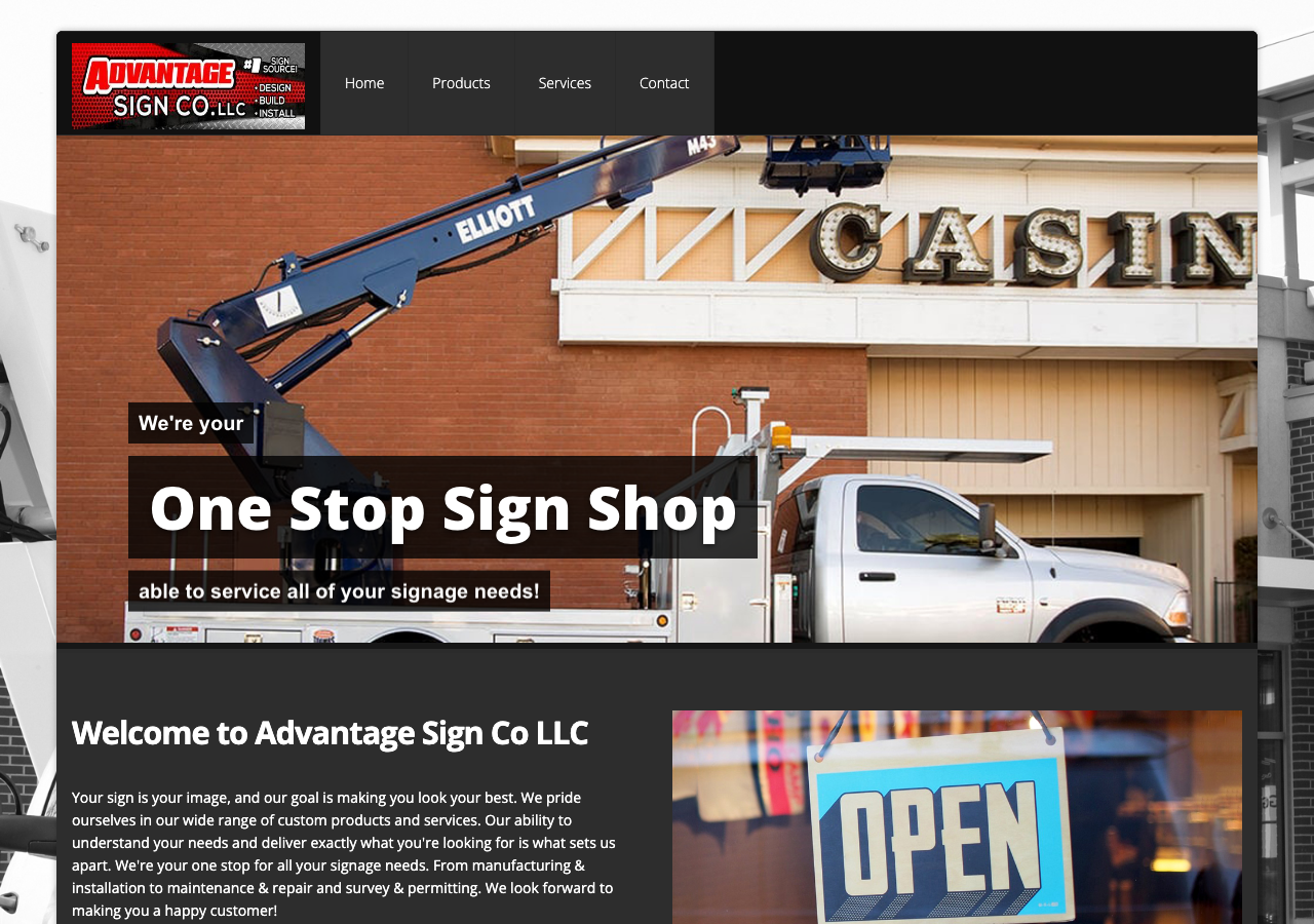 Current website screenshot