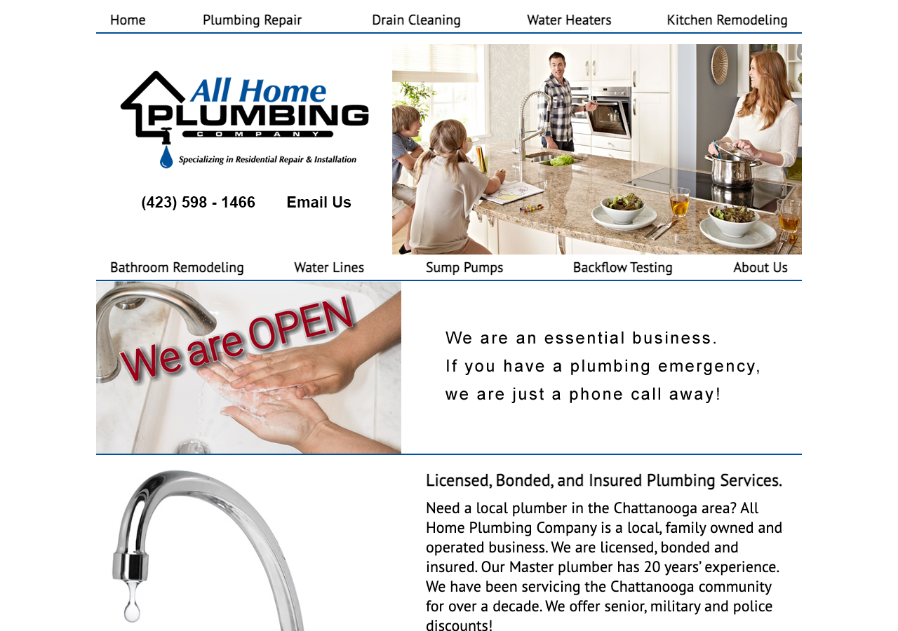 Current website screenshot