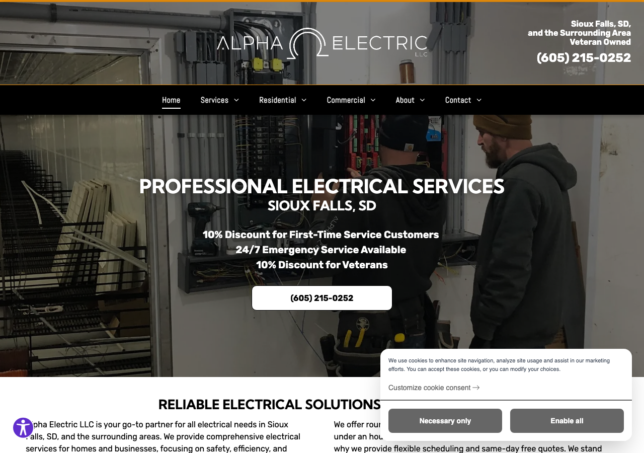 Current website screenshot
