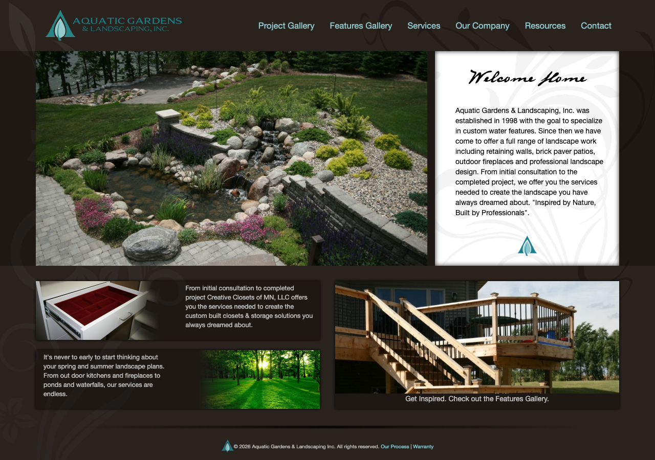 Current website screenshot