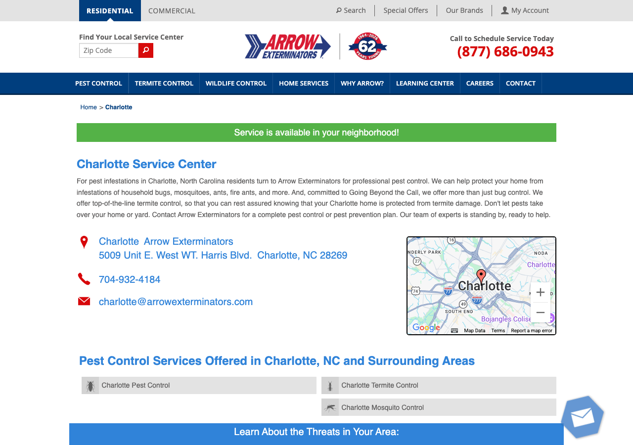 Current website screenshot