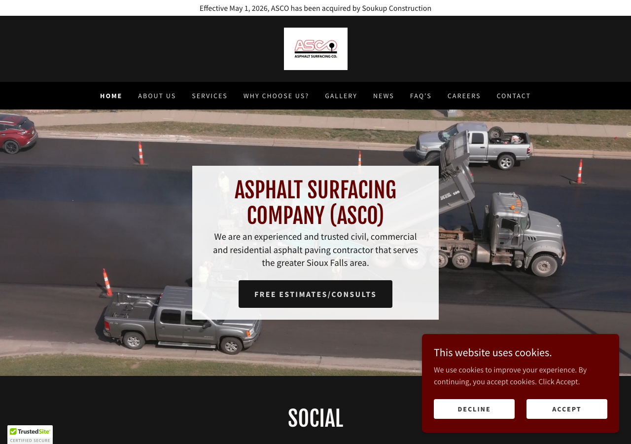 Current website screenshot