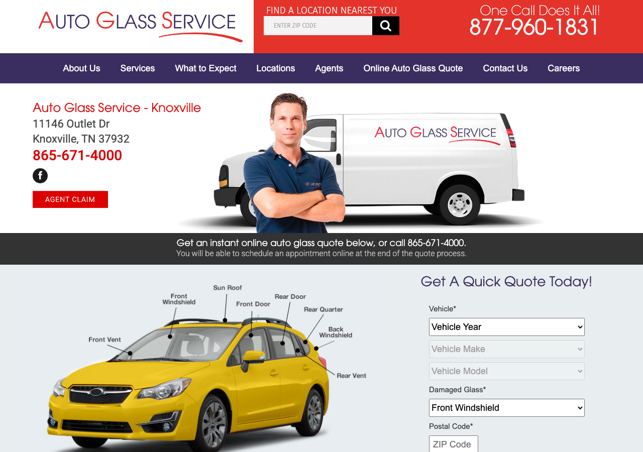Current website screenshot