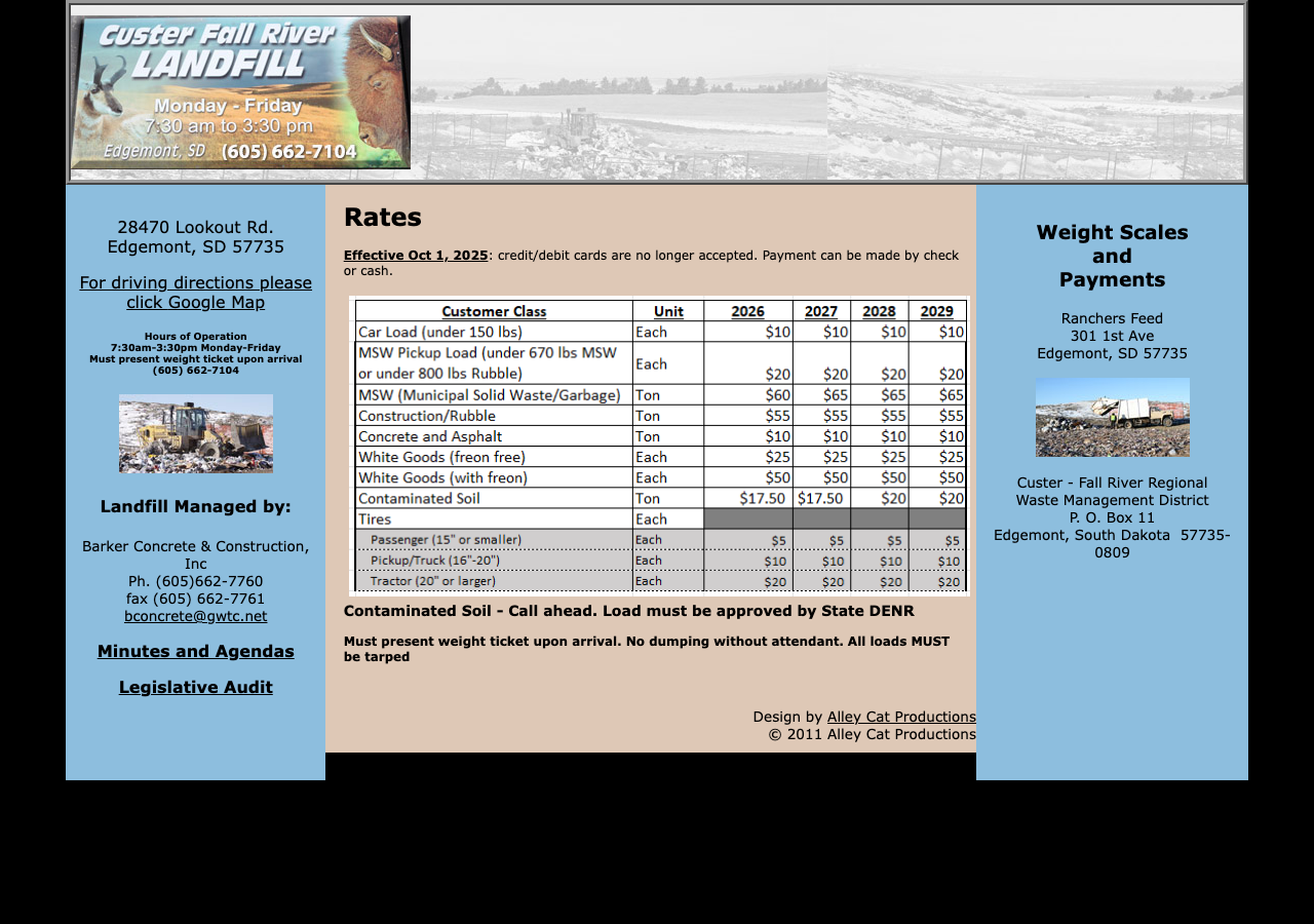 Current website screenshot