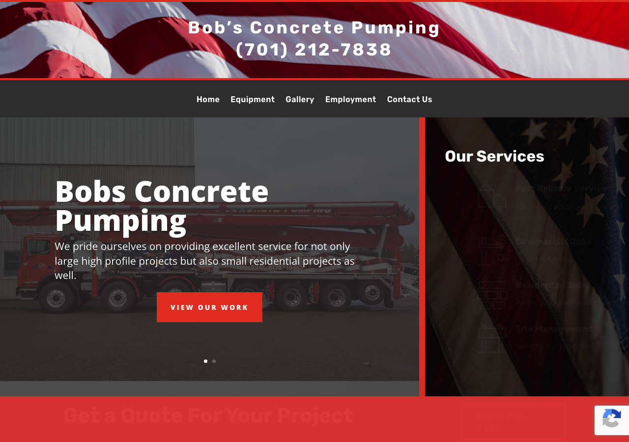Current website screenshot