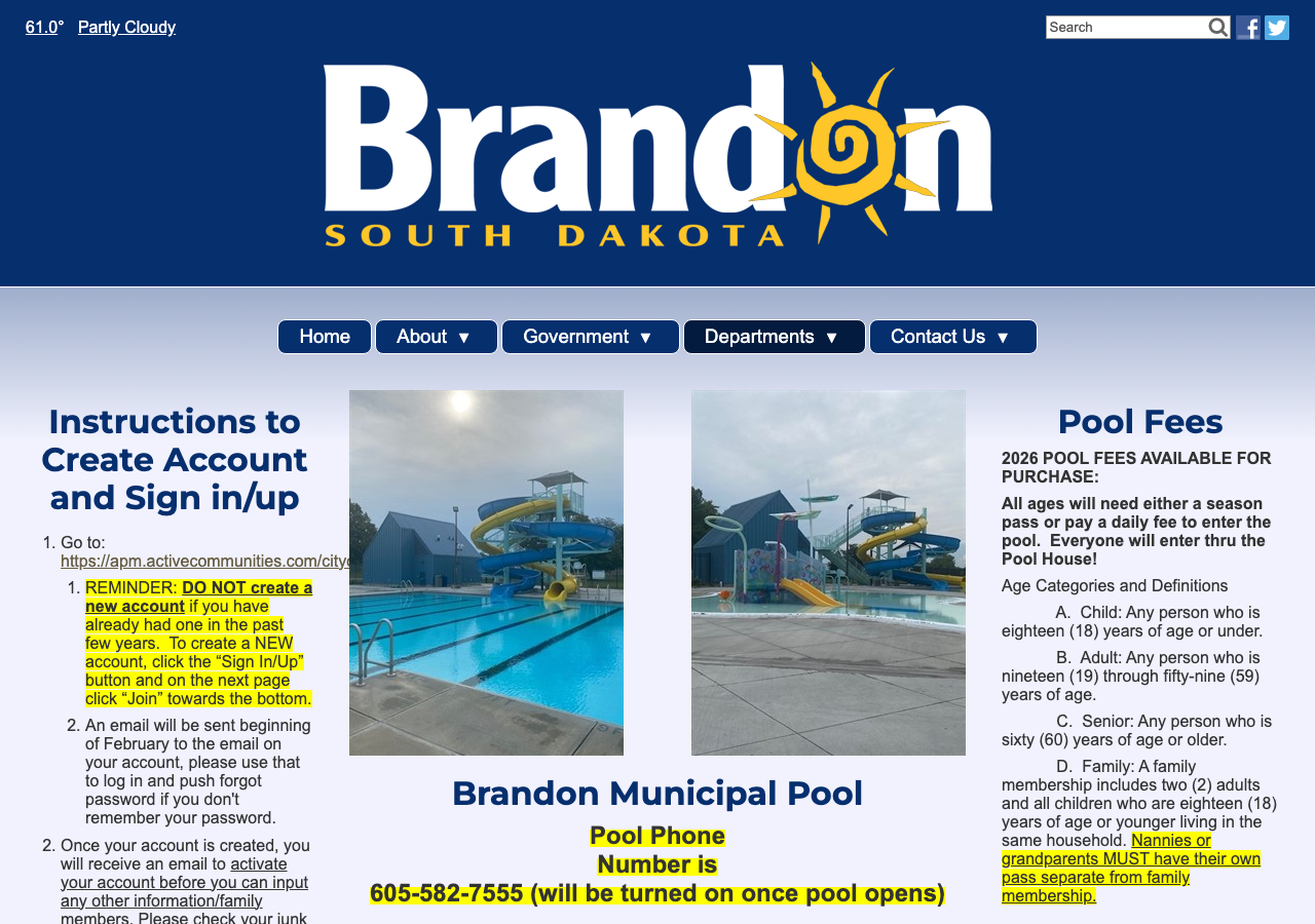 Current website screenshot