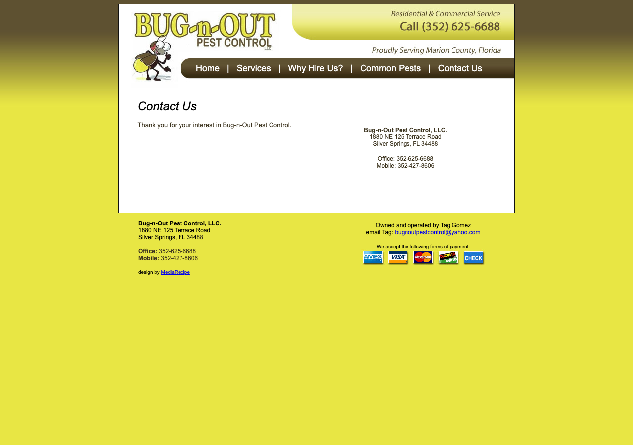 Current website screenshot