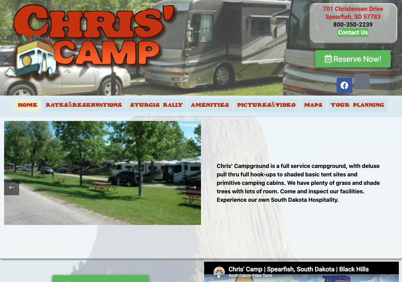 Current website screenshot