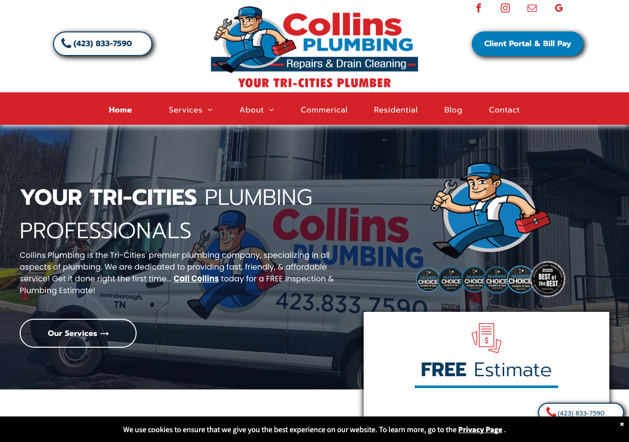 Current website screenshot