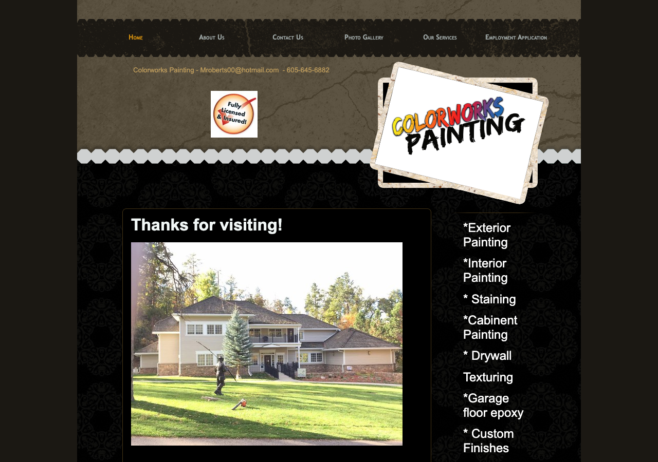 Current website screenshot