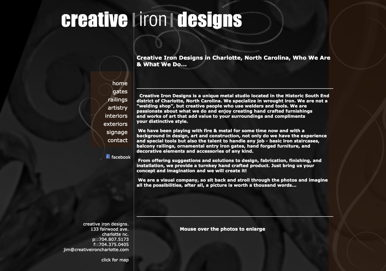 Current website screenshot