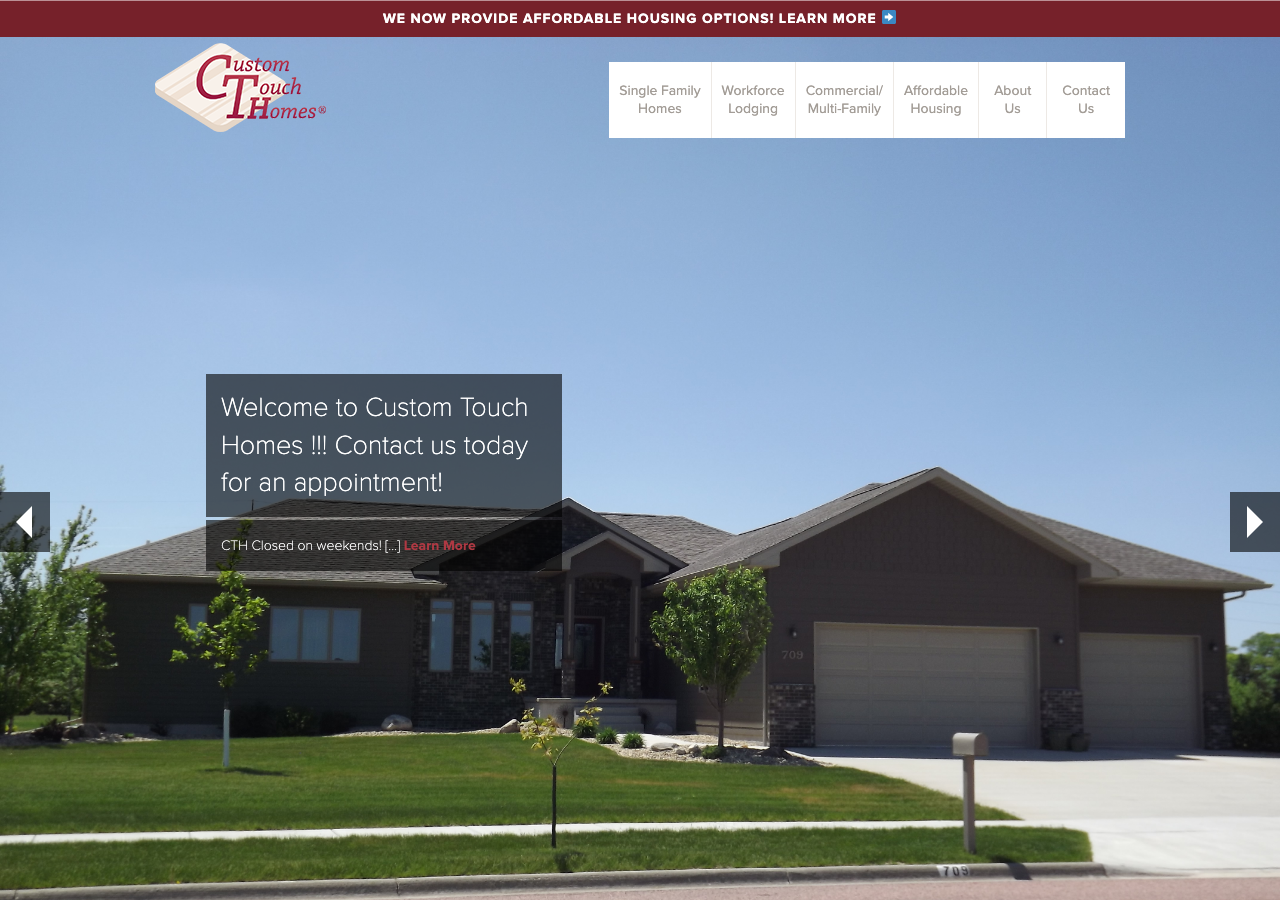 Current website screenshot