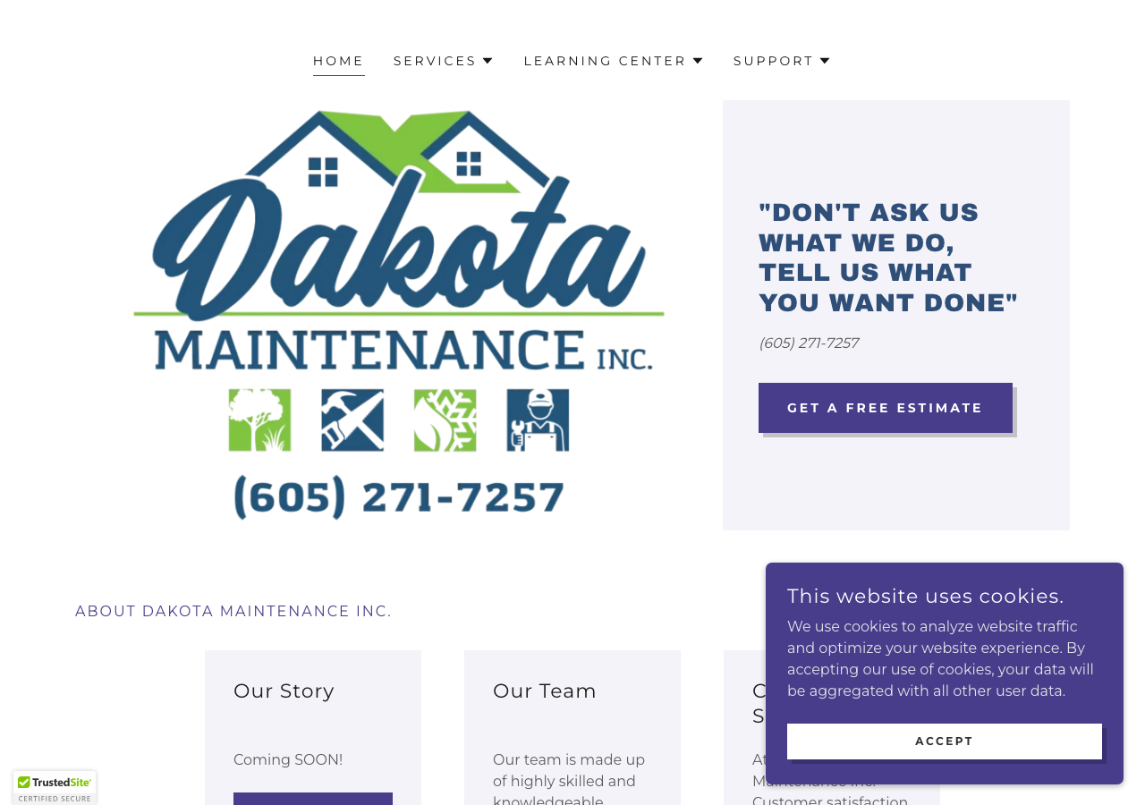 Current website screenshot