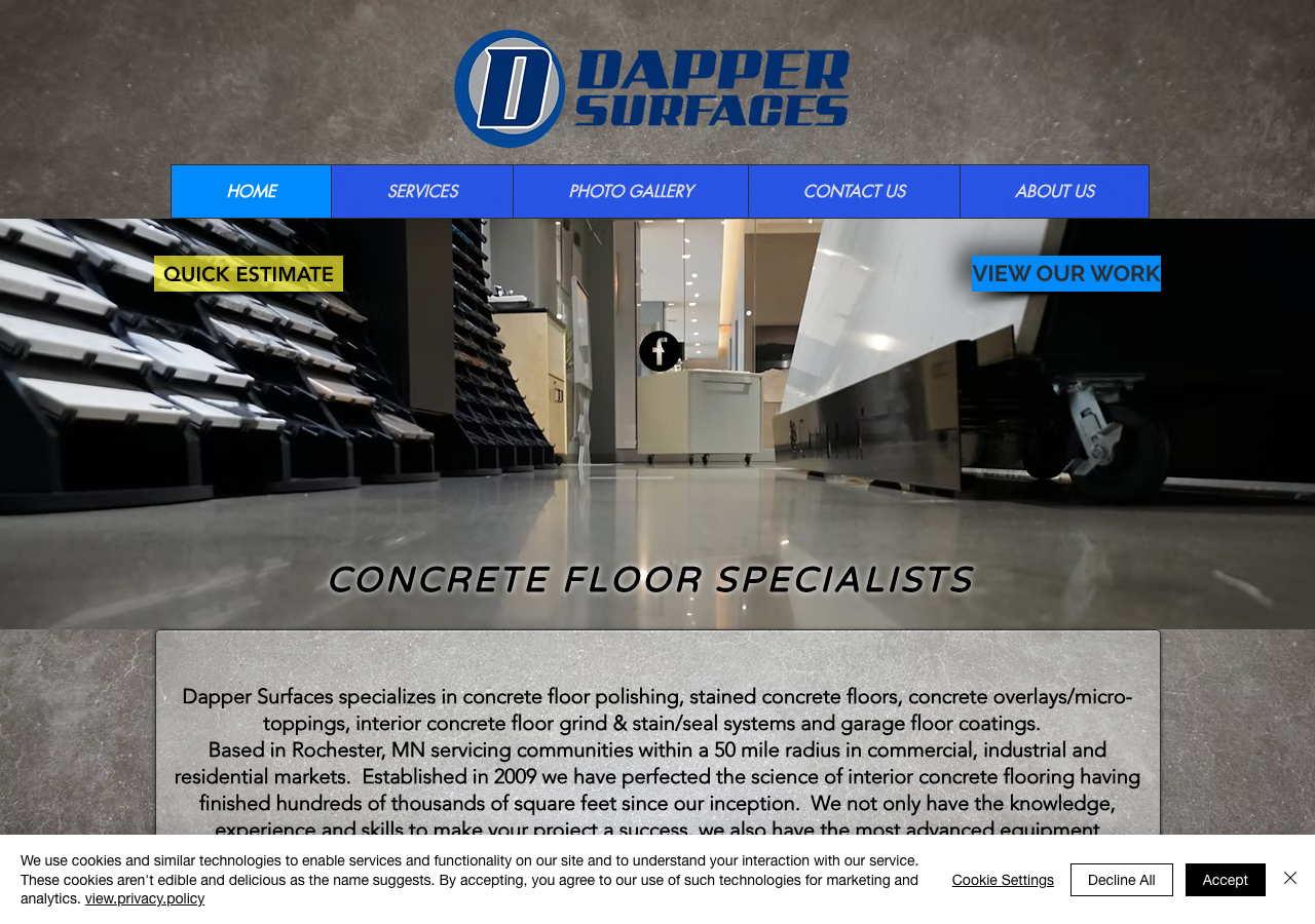 Current website screenshot