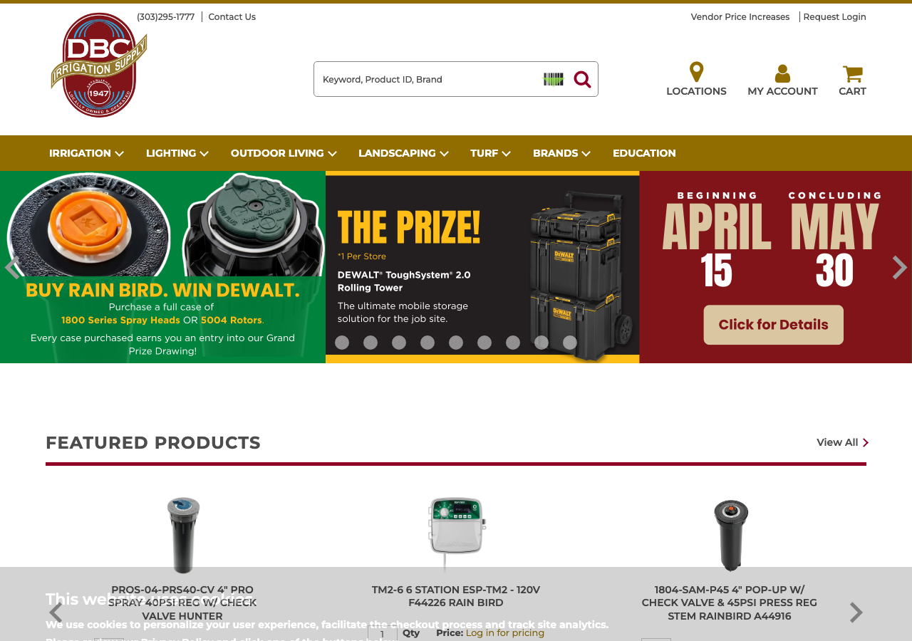 Current website screenshot