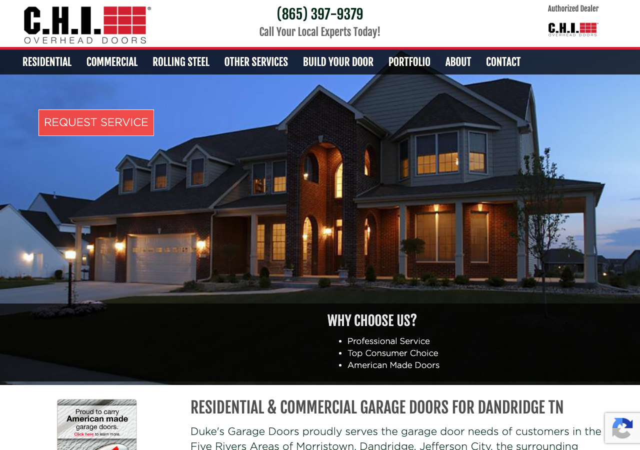 Current website screenshot