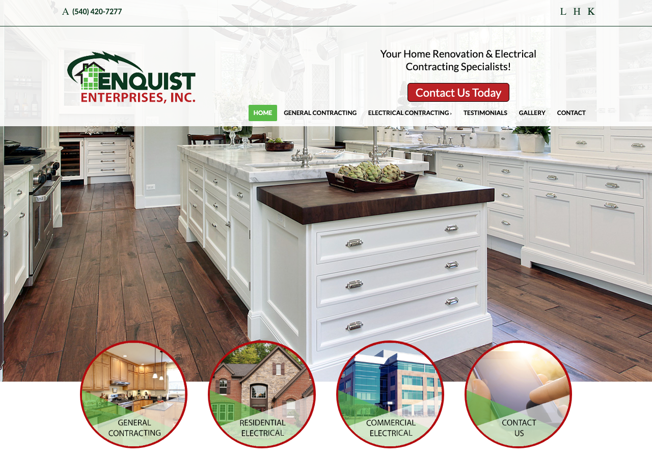 Current website screenshot