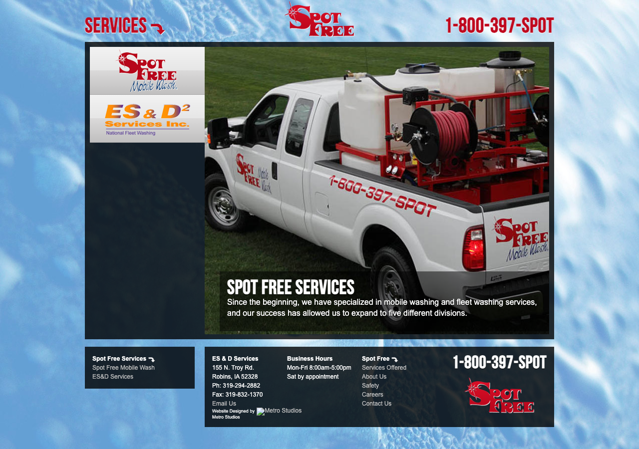 Current website screenshot