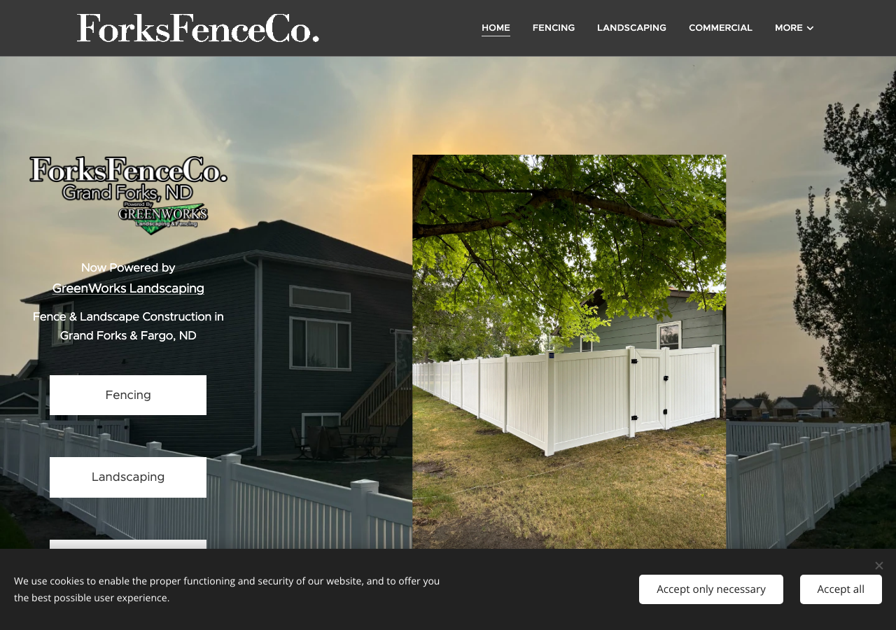 Current website screenshot