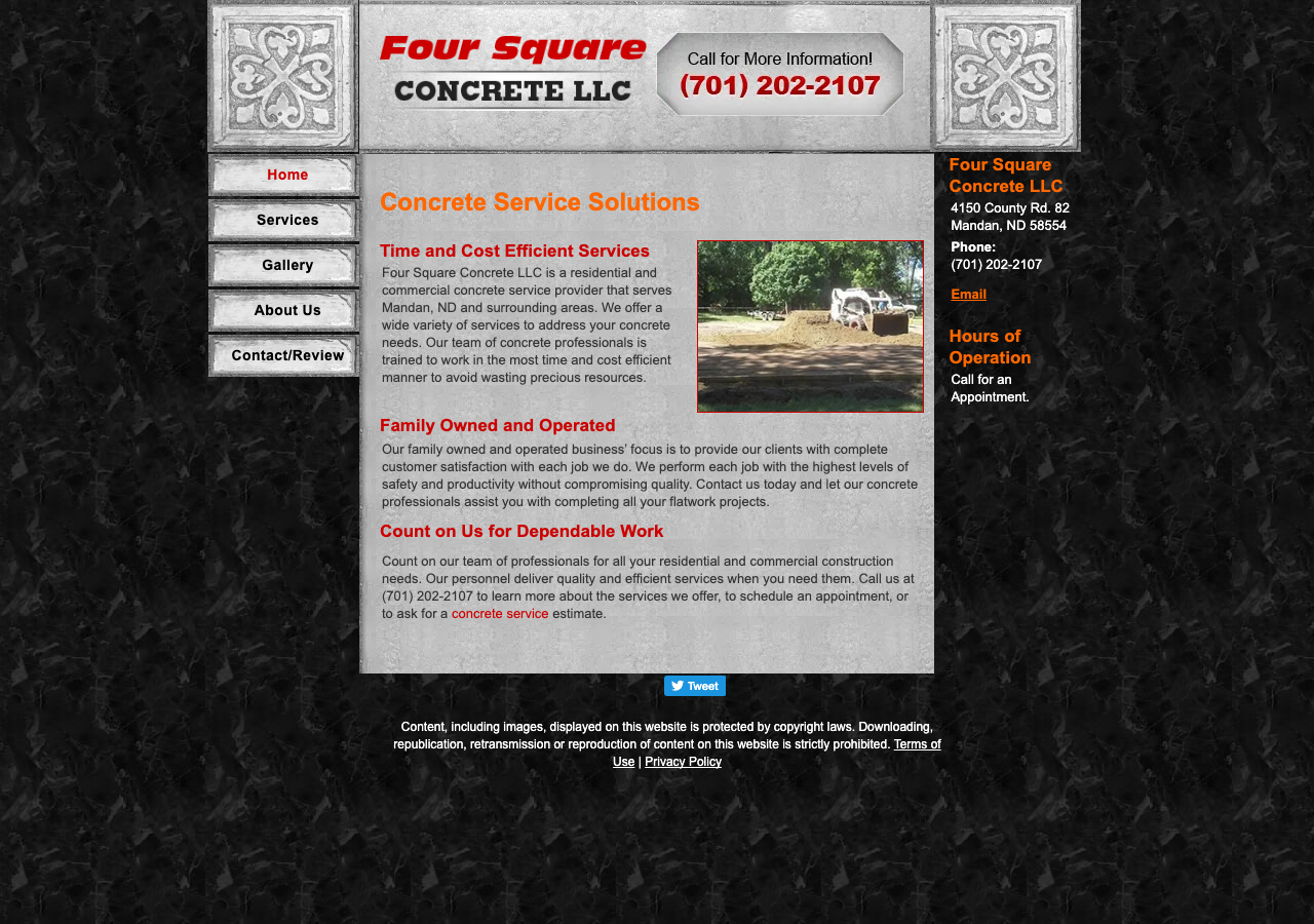 Current website screenshot