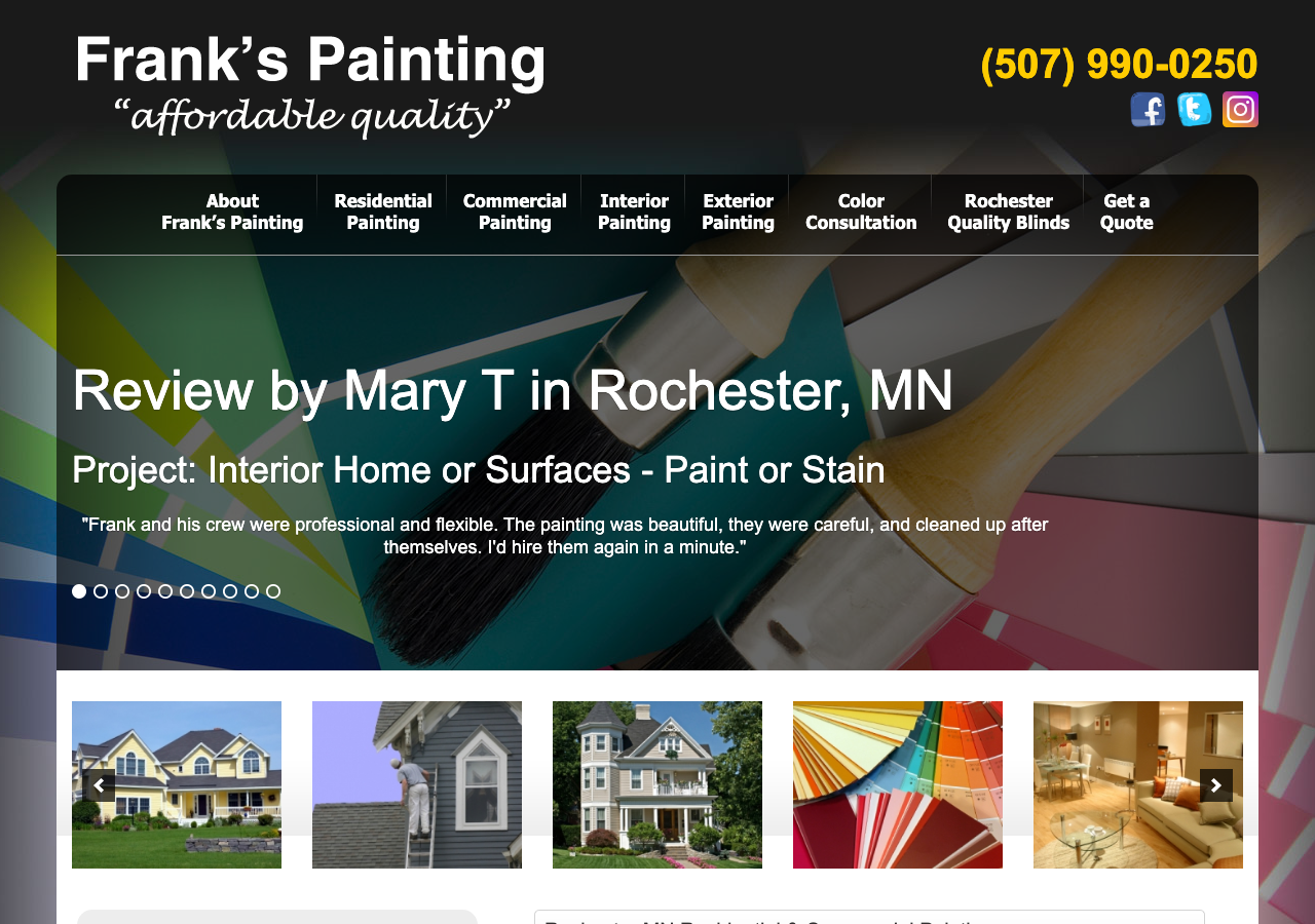 Current website screenshot