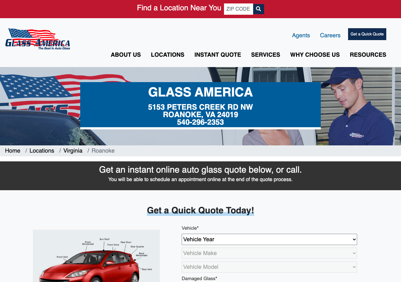 Current website screenshot