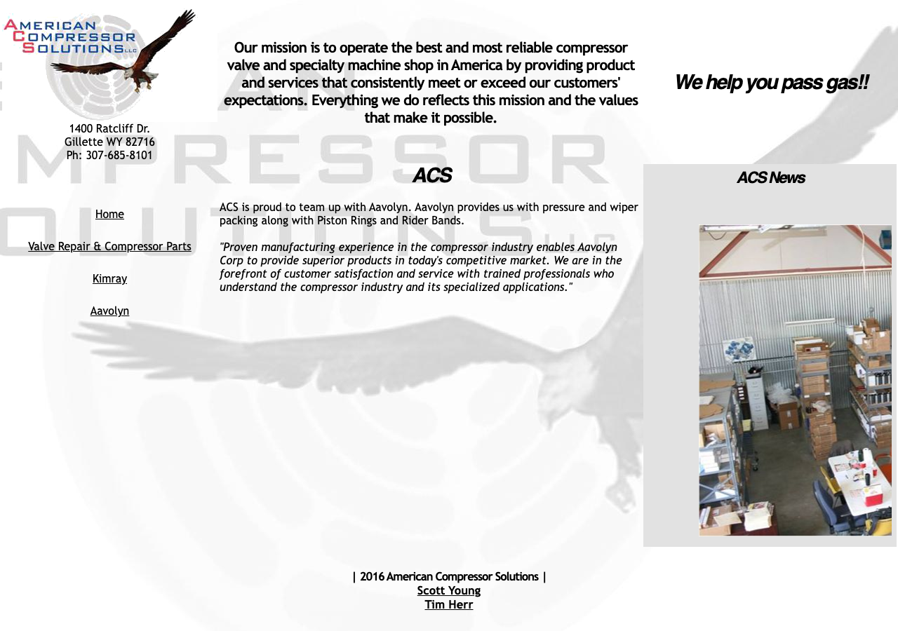 Current website screenshot