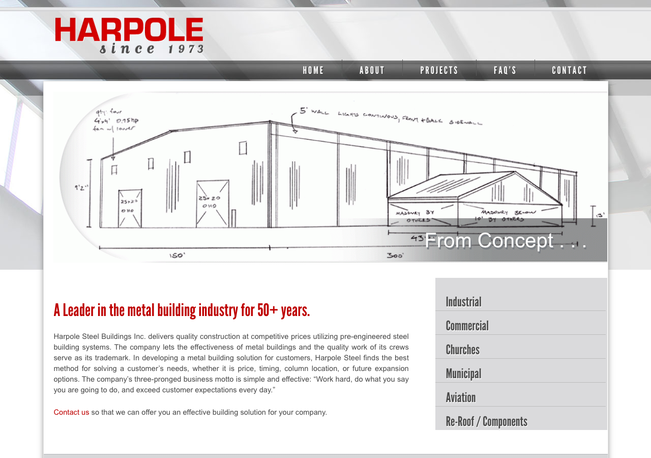 Current website screenshot