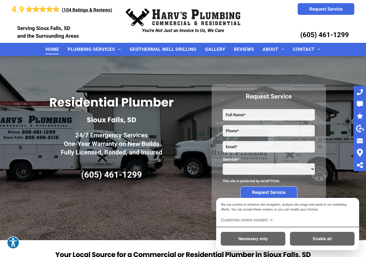 Current website screenshot