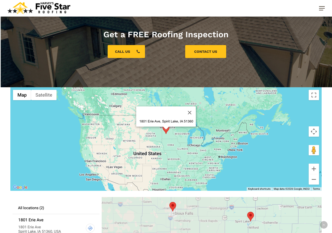 Current website screenshot