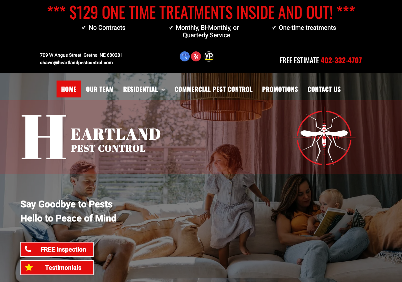 Current website screenshot