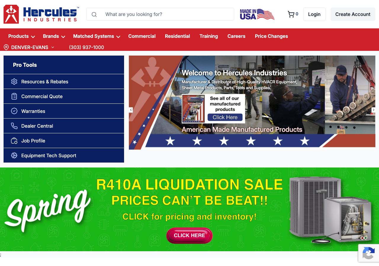 Current website screenshot
