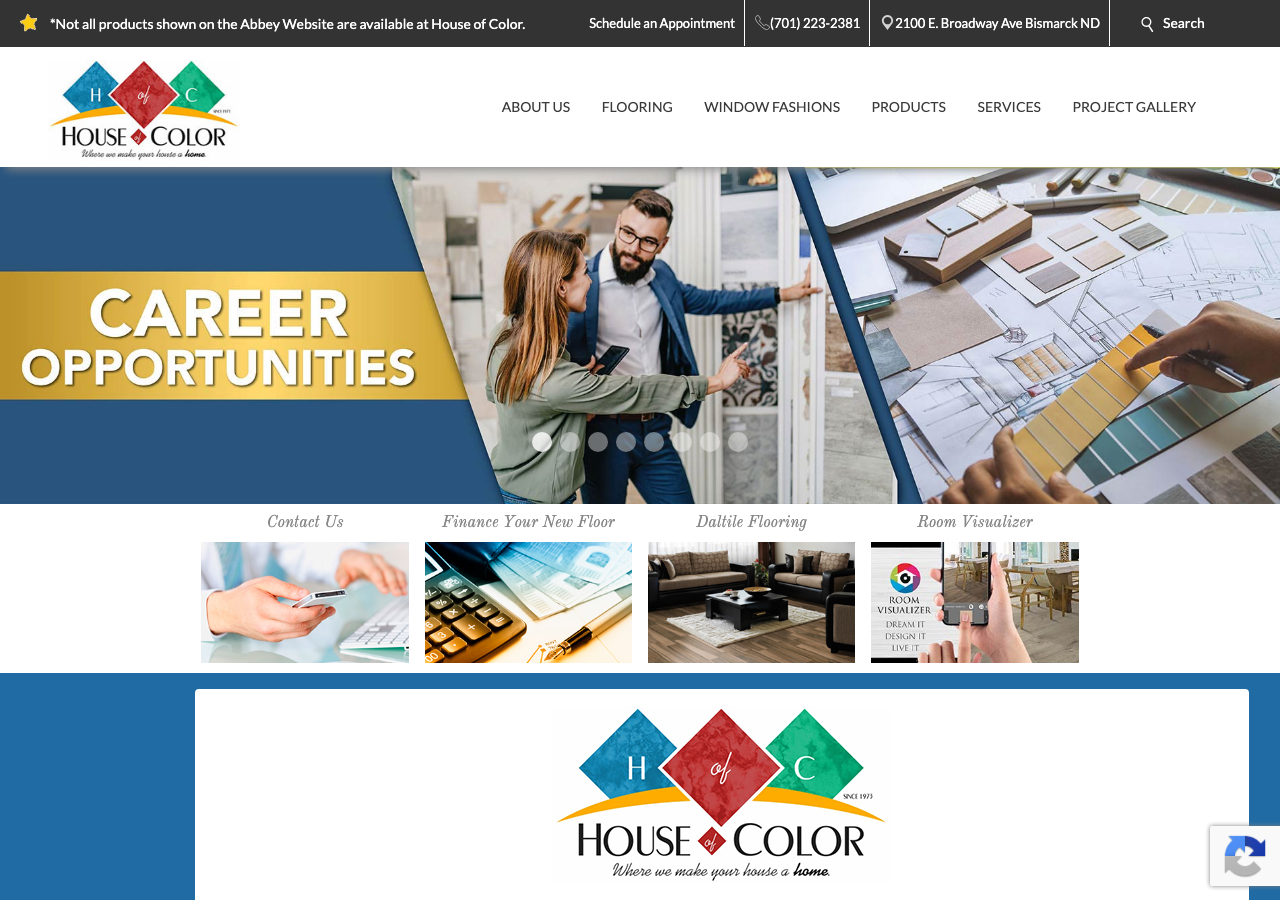 Current website screenshot