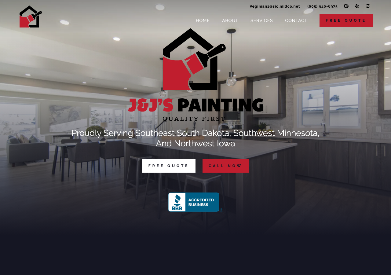Current website screenshot