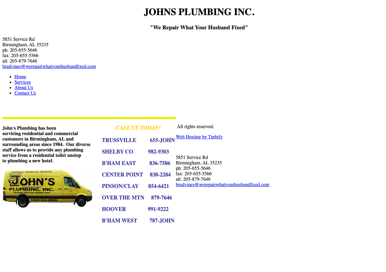 Current website screenshot