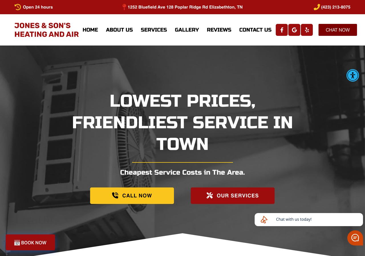Current website screenshot