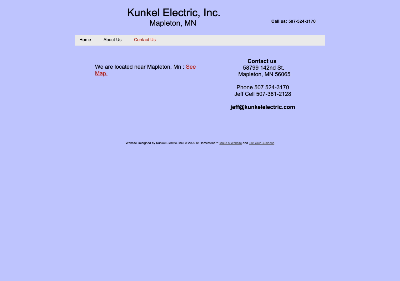 Current website screenshot