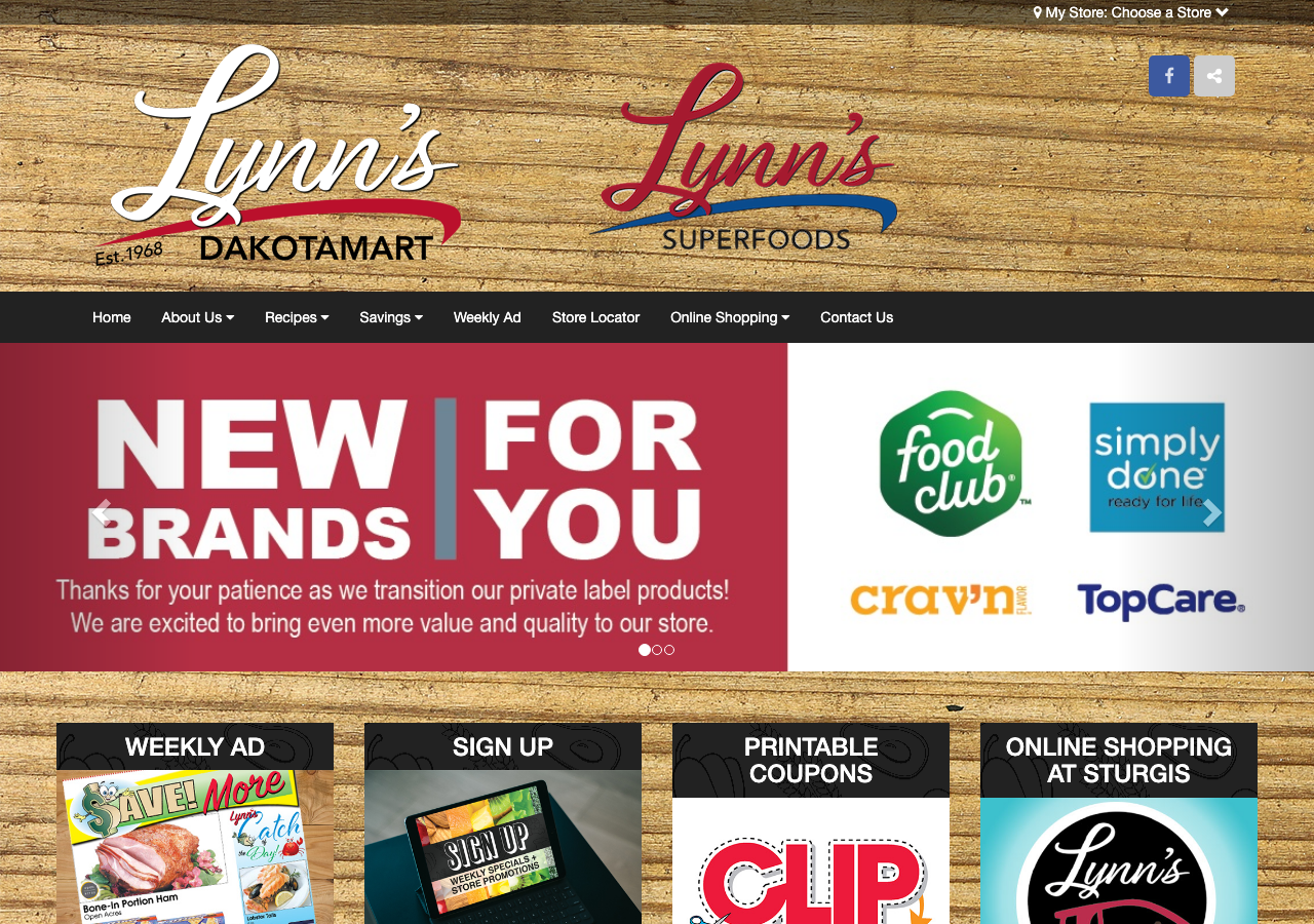 Current website screenshot