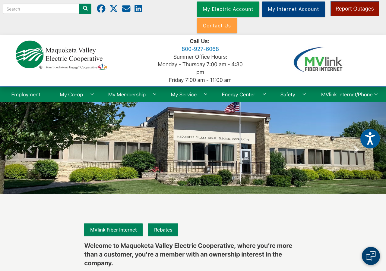 Current website screenshot