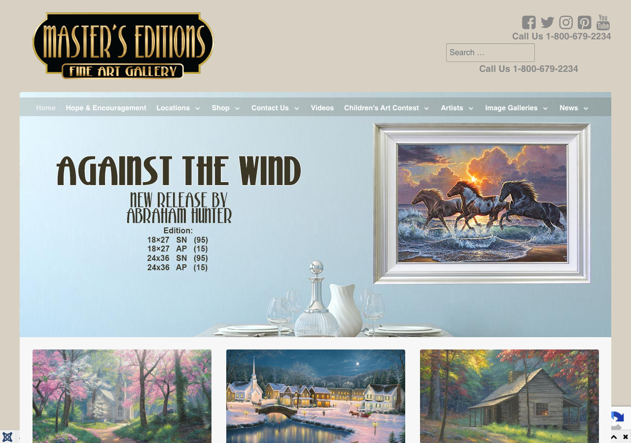 Current website screenshot