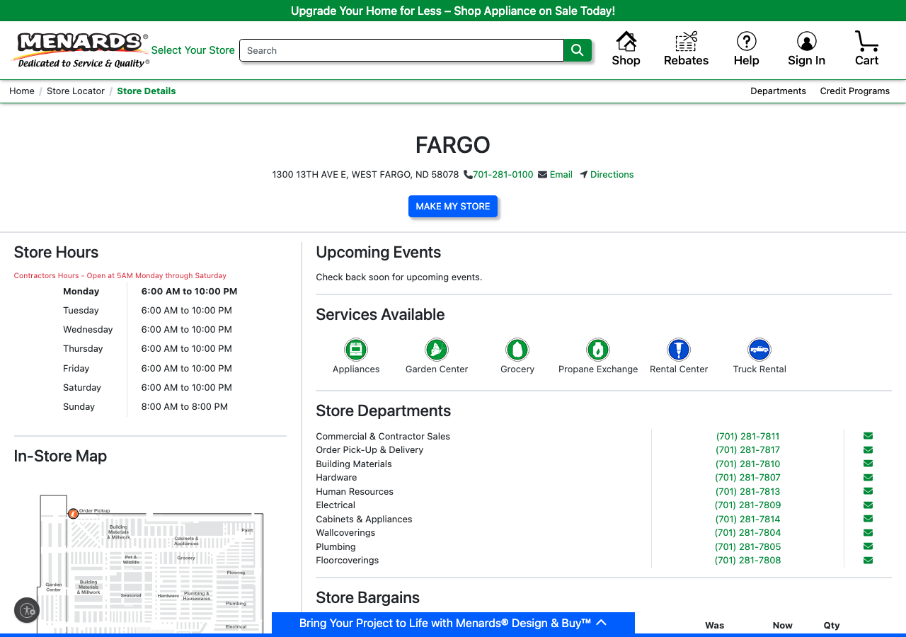 Current website screenshot