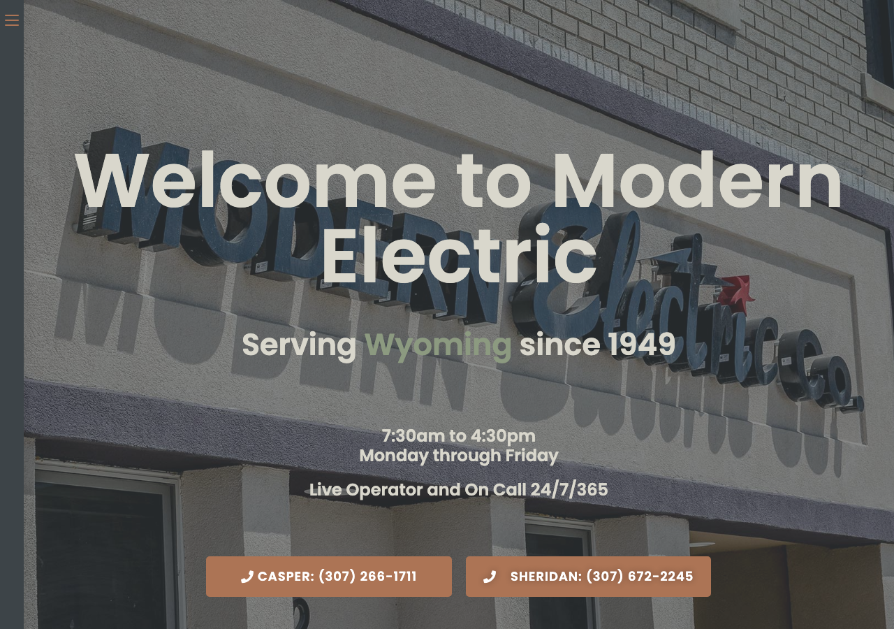 Current website screenshot