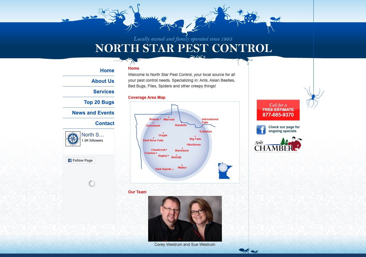 Current website screenshot