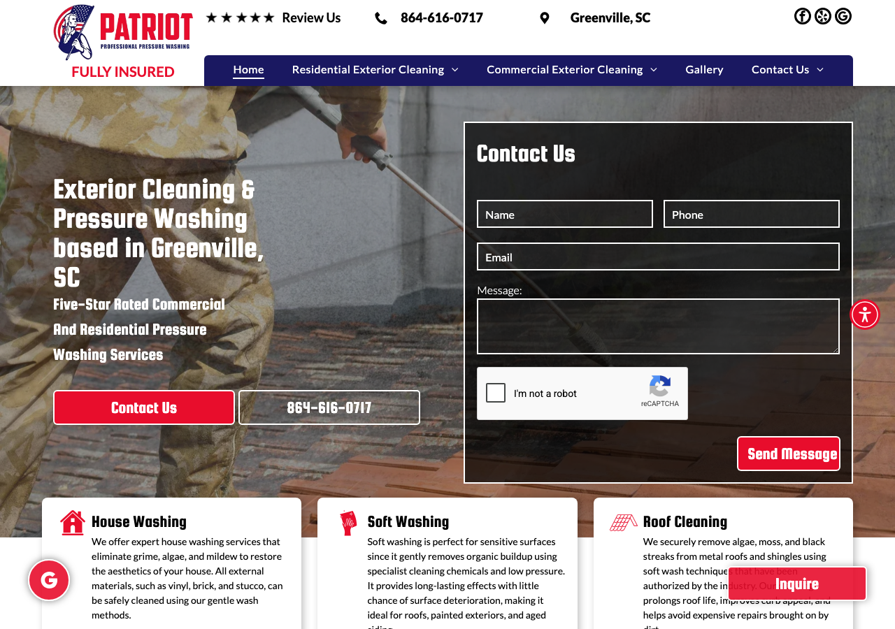 Current website screenshot