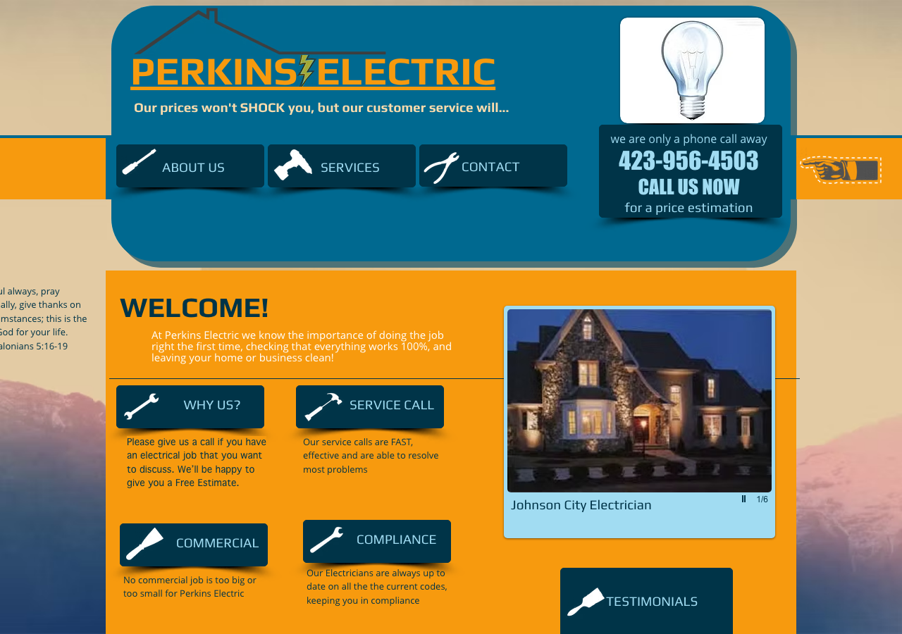 Current website screenshot