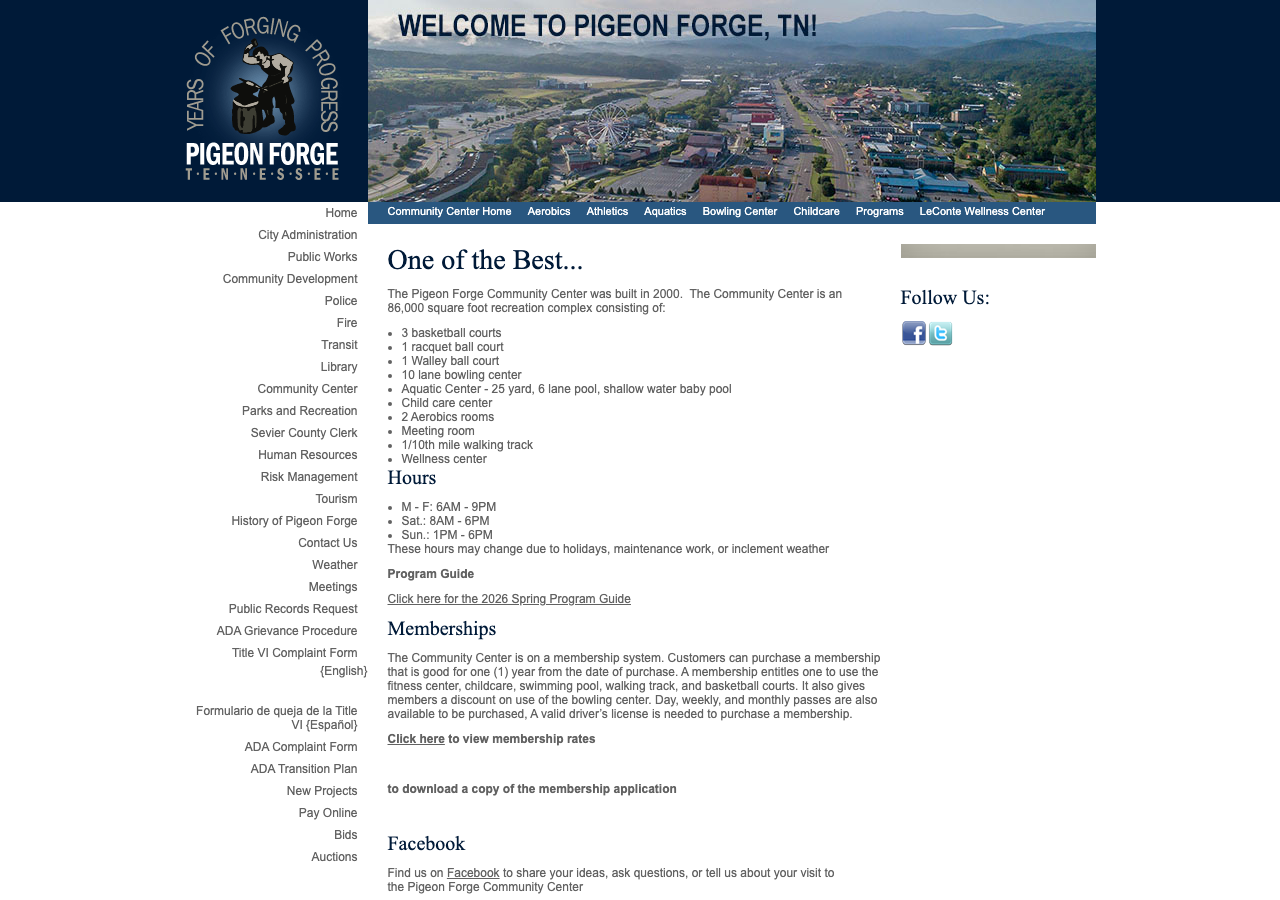 Current website screenshot