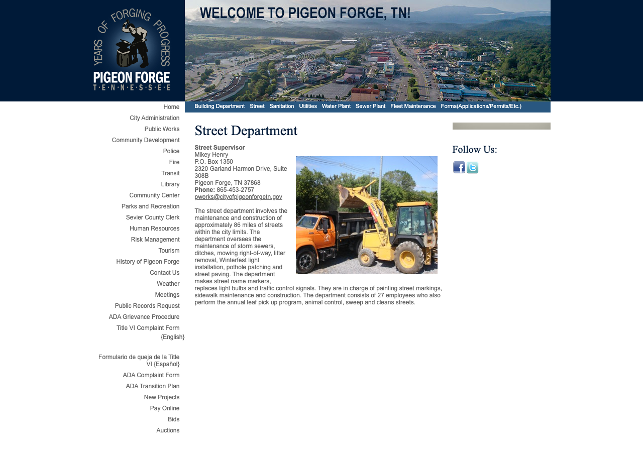 Current website screenshot